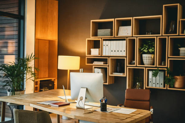 Shot of an empty stylish office